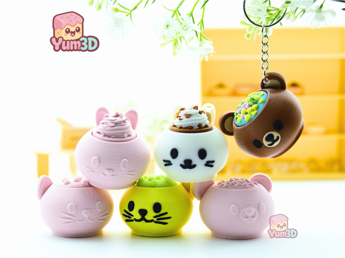 Yum3D-Animal Cups Set of Clicker Keychains_05.png