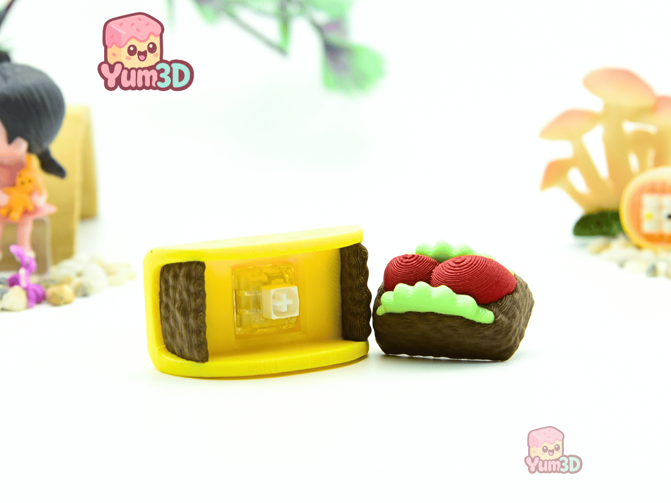 Yum3D-Taco for Food Lovers Fidget Clicker Keychain_03.png