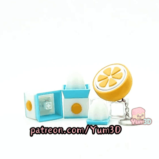 Yum3D-Fresh Squeeze Orange Juicer Set of Clicker Keychains_11.gif