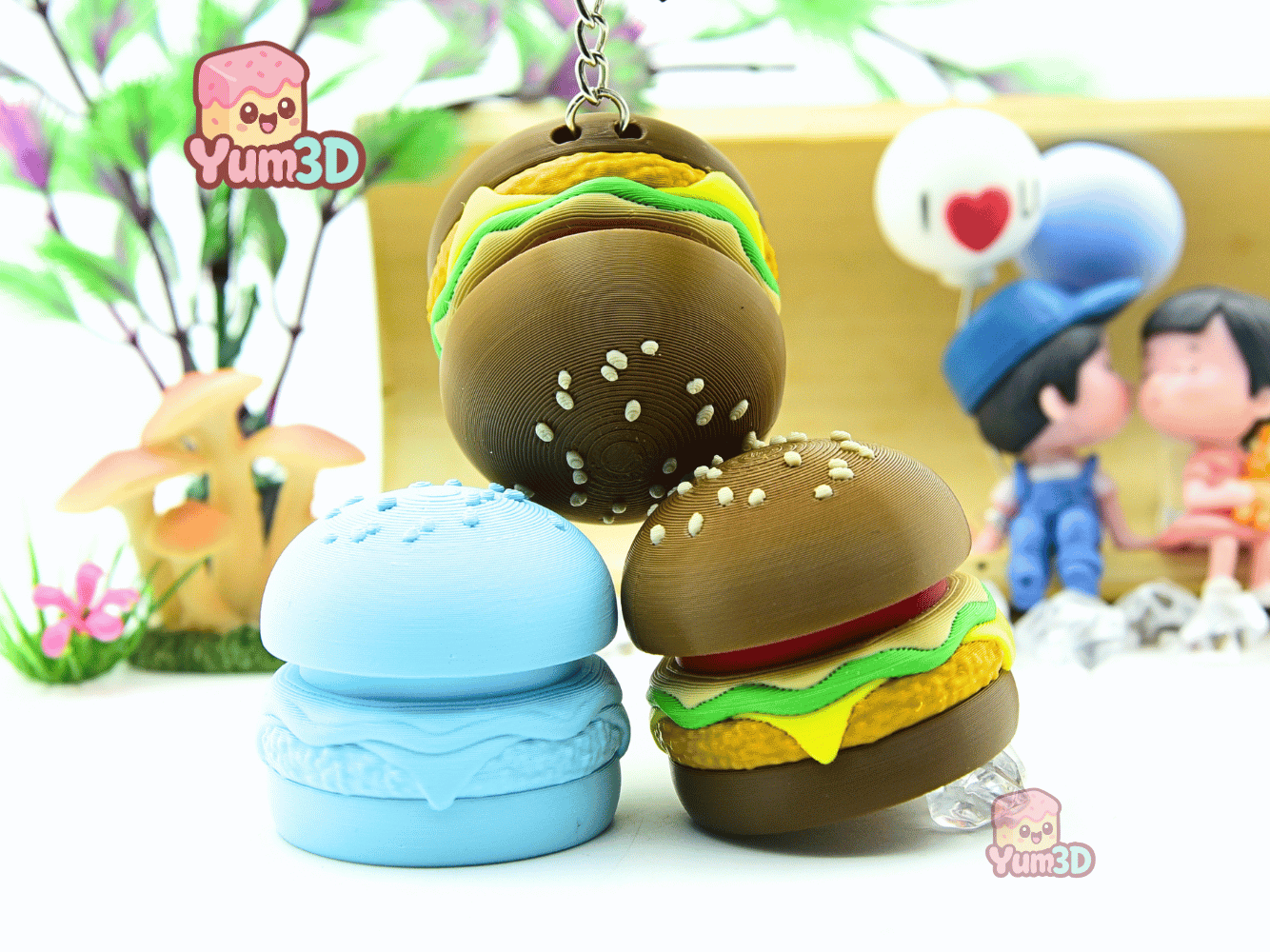 Yum3D-Chicken Hamburger Fidget Clicker Keychain_05.png