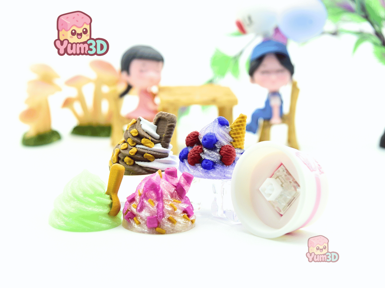 Yum3D-Frozen Yogurt Set of Clicker Keychains_03.png