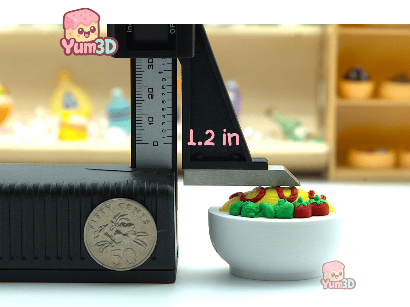 Yum3D-Omurice Delight for Food Lovers Fidget Clicker Keychain_04.png