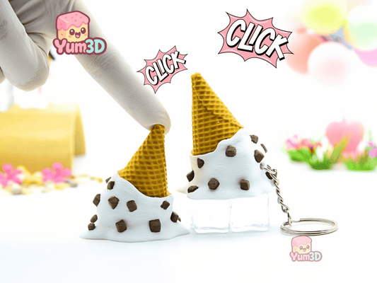 Yum3D-Melted Ice Cream for Food Lovers Fidget Clicker Keychain_01.png