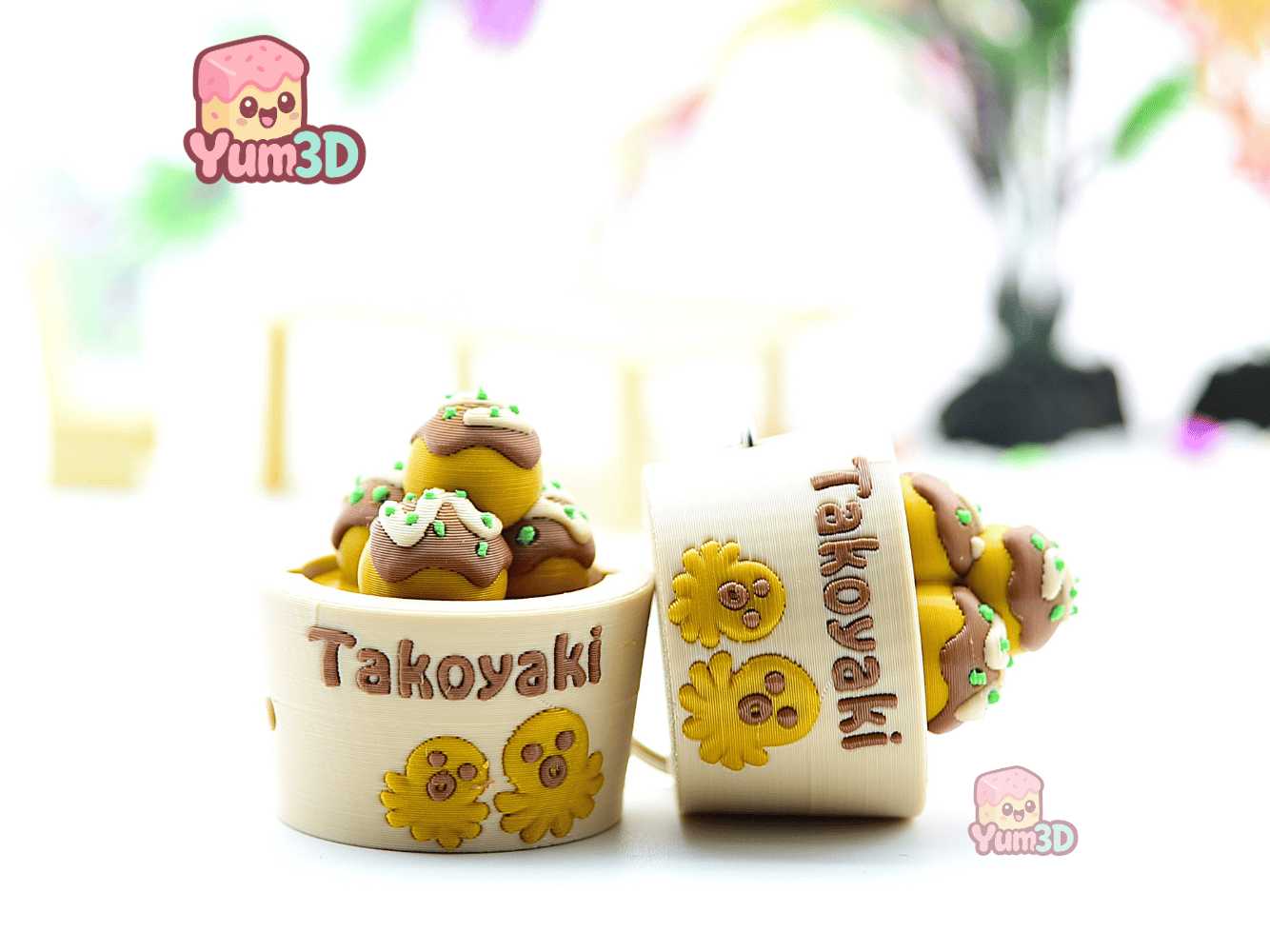 Yum3D-Takoyaki Delight for Food Lovers Fidget Clicker Keychain_09.png