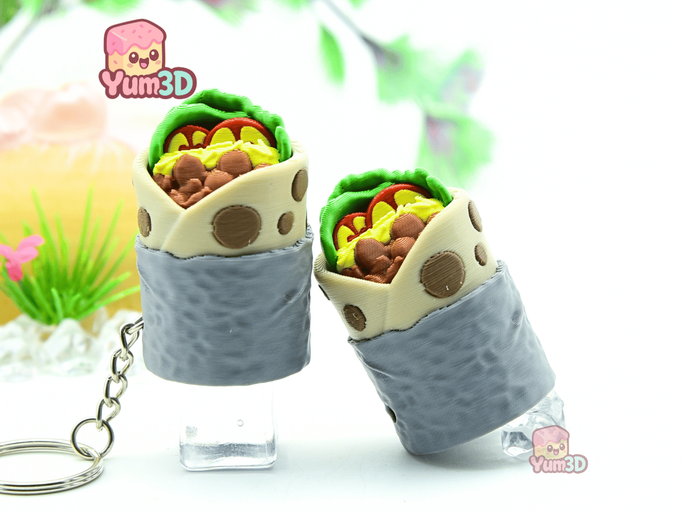 Yum3D-Burrito for Food Lovers Fidget Clicker Keychain_10.png