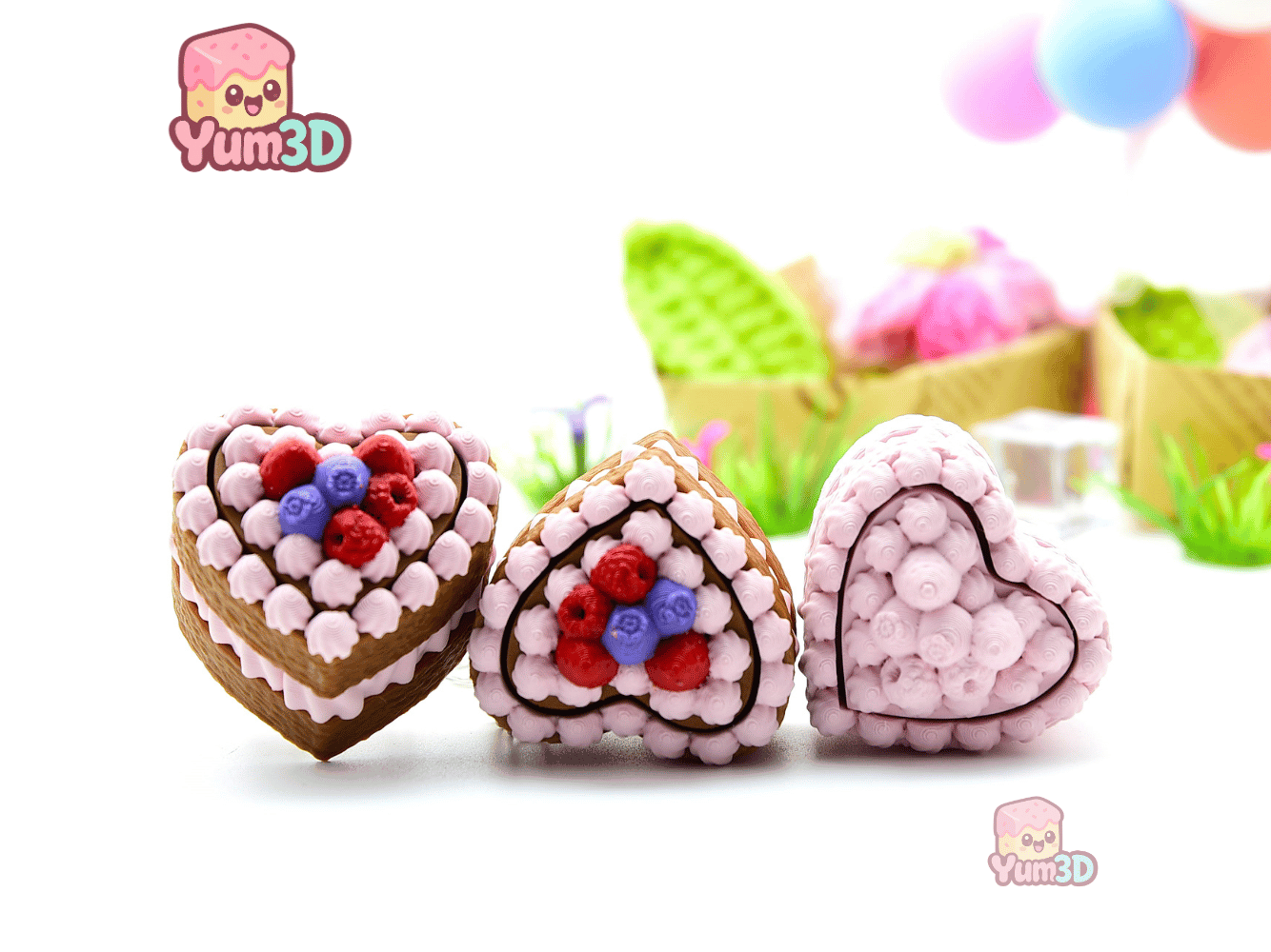Yum3D-Valentine Berry Heart Cake Fidget Clicker Keychain_08.png