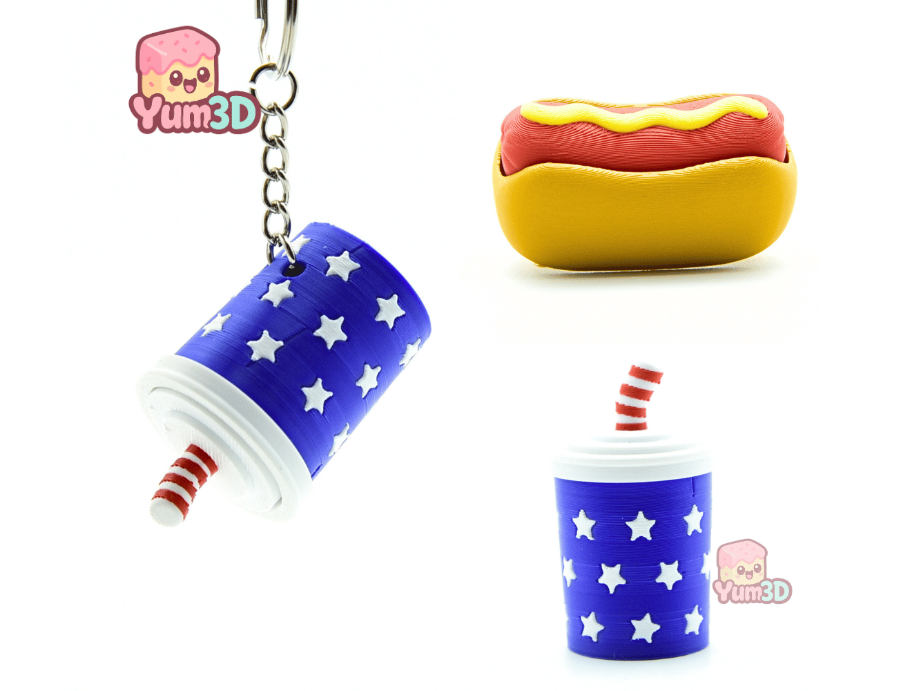 Yum3D-Playful Hot Dog and Soda Fidget Clicker Keychain_02.png