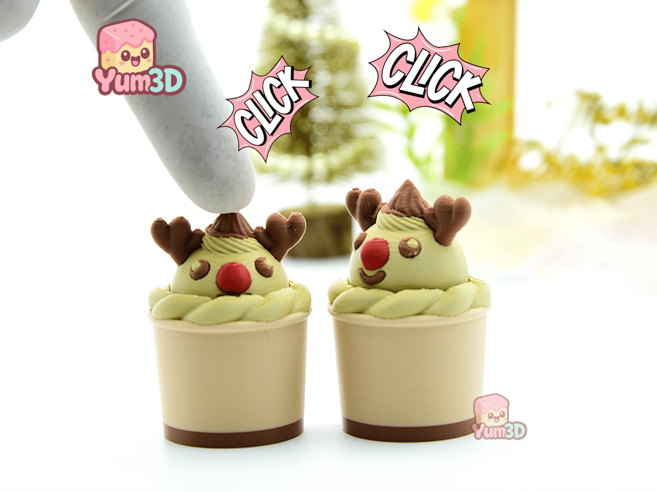 Yum3D-Christmas Rudolph Latte Fidget Clicker Keychain_01.png