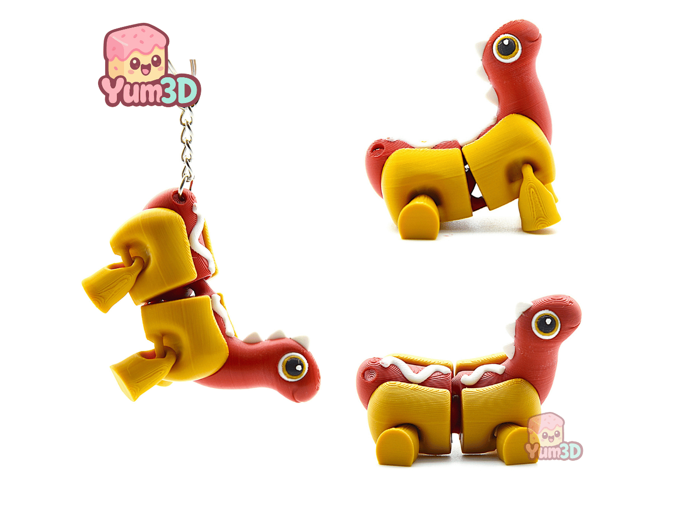 Yum3D-Dino Hotdog Articulated Keychain_02.png