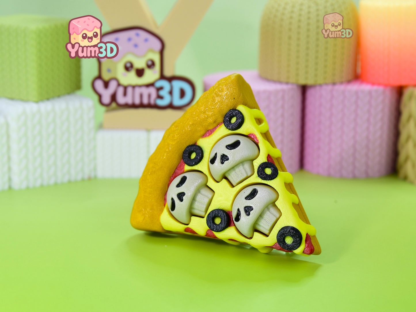 Yum3D-Halloween Skull Slice Pizza Fidget Clicker Keychain_02.jpg