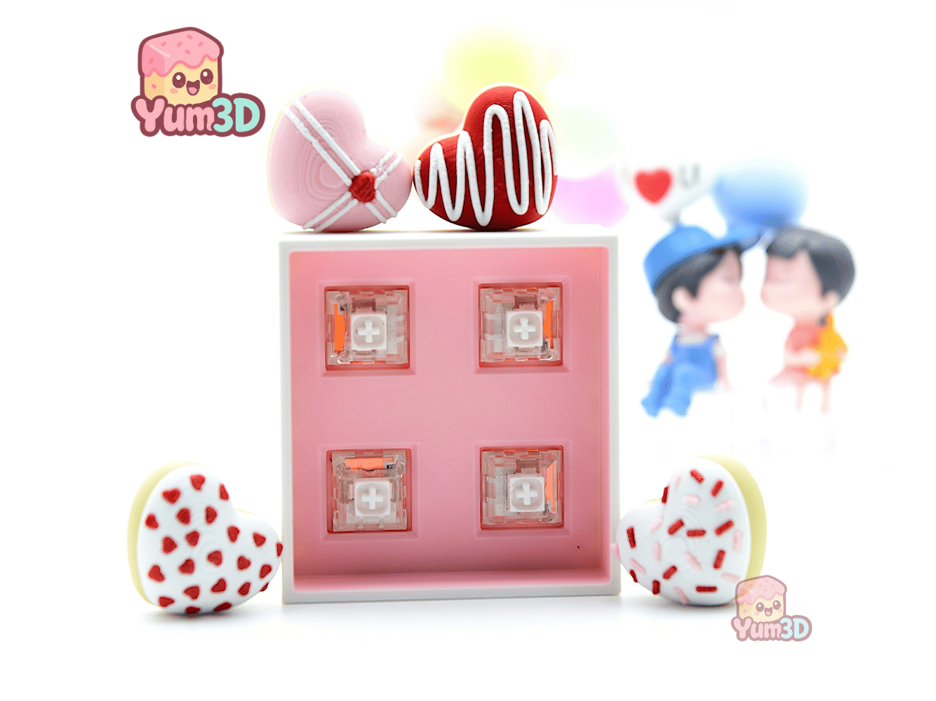 Yum3D-Valentine Donut Box Fidget Clicker Keychain_03.png