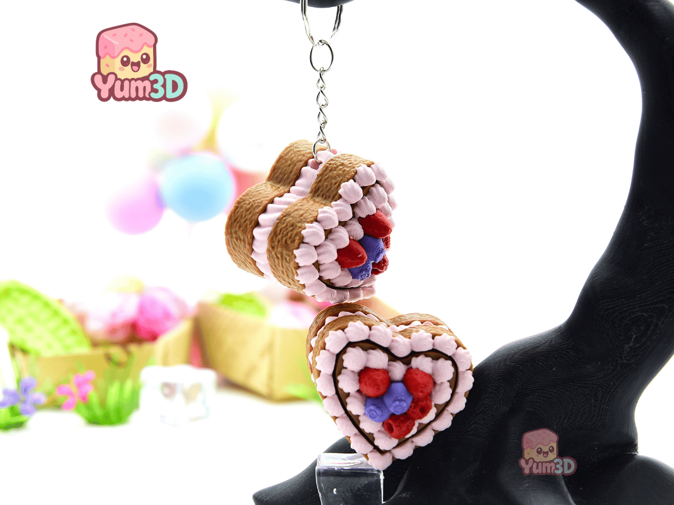 Yum3D-Valentine Berry Heart Cake Fidget Clicker Keychain_06.png