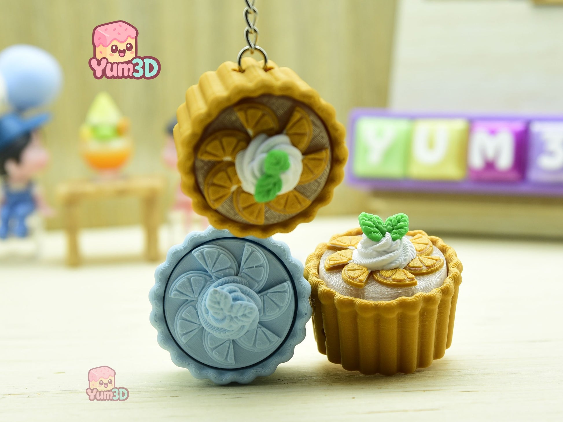 Yum3D-Orange Pie Fidget Led Clicker Keychain_04.jpg