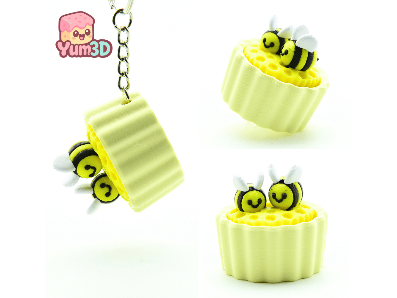 Yum3D-Bee On Cupcake Fidget Clicker Keychain_02.png