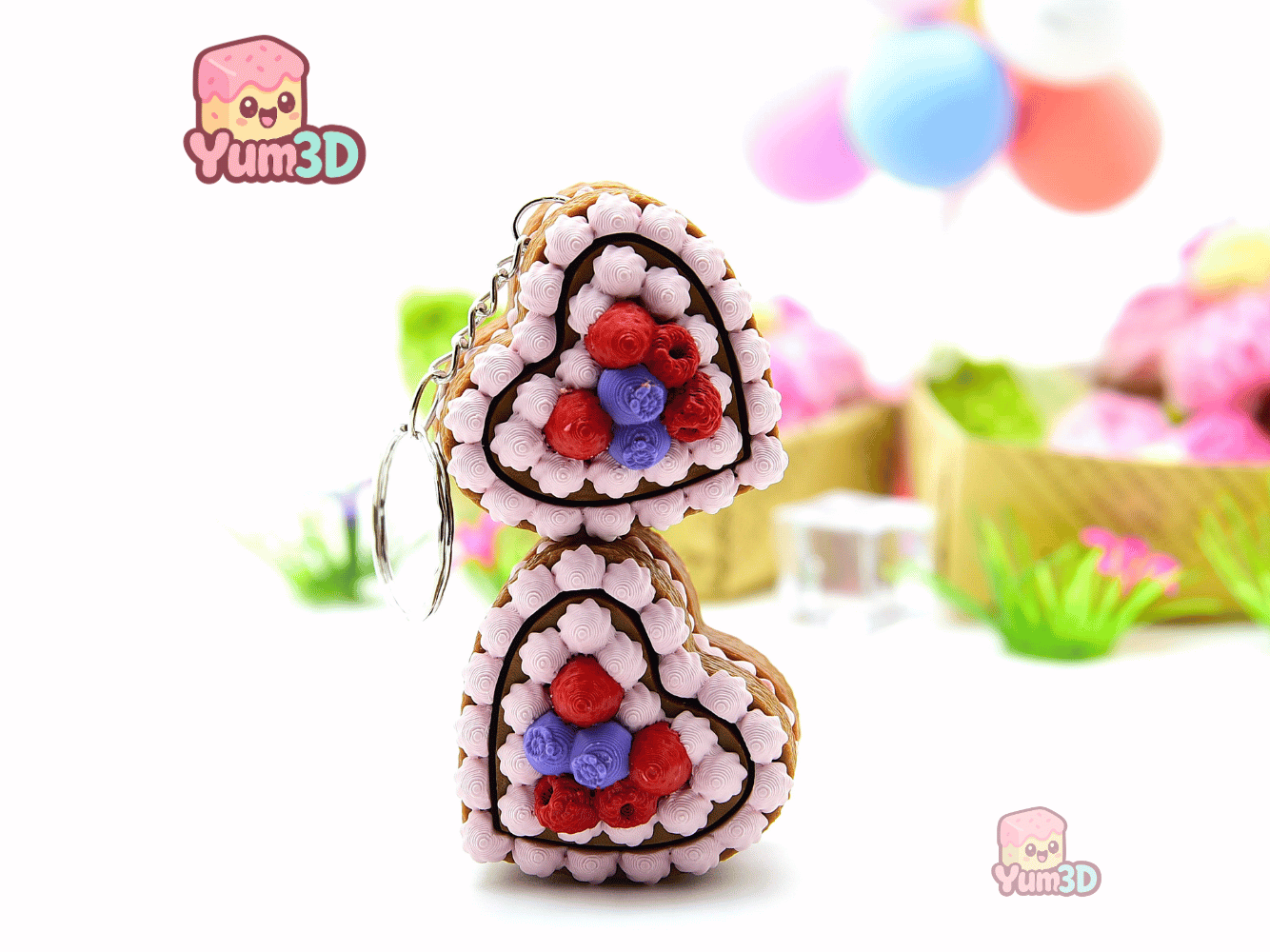 Yum3D-Valentine Berry Heart Cake Fidget Clicker Keychain_09.png