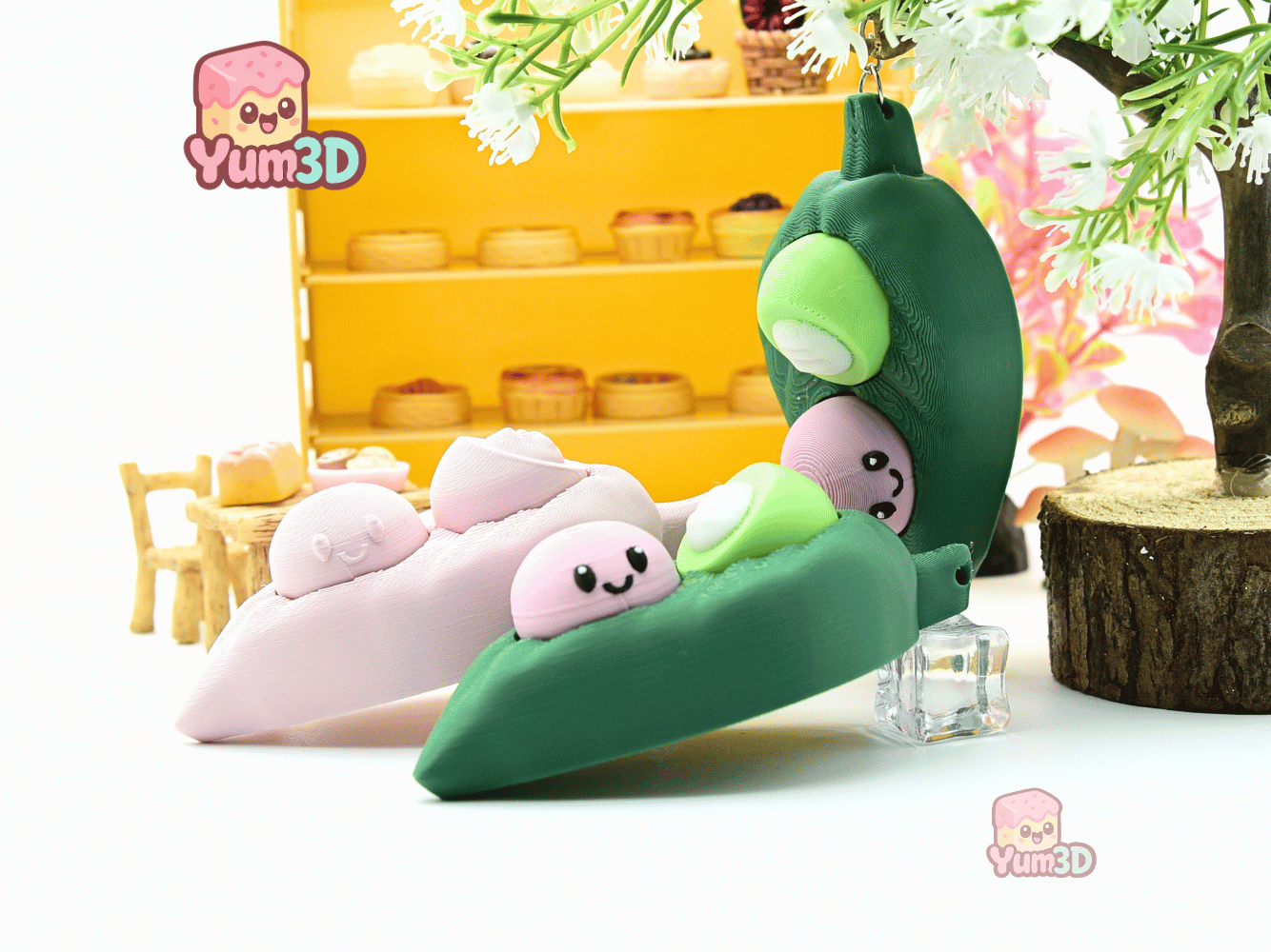Yum3D-Mochi Clickers on Leaf Fidget Clicker Keychain_05.png