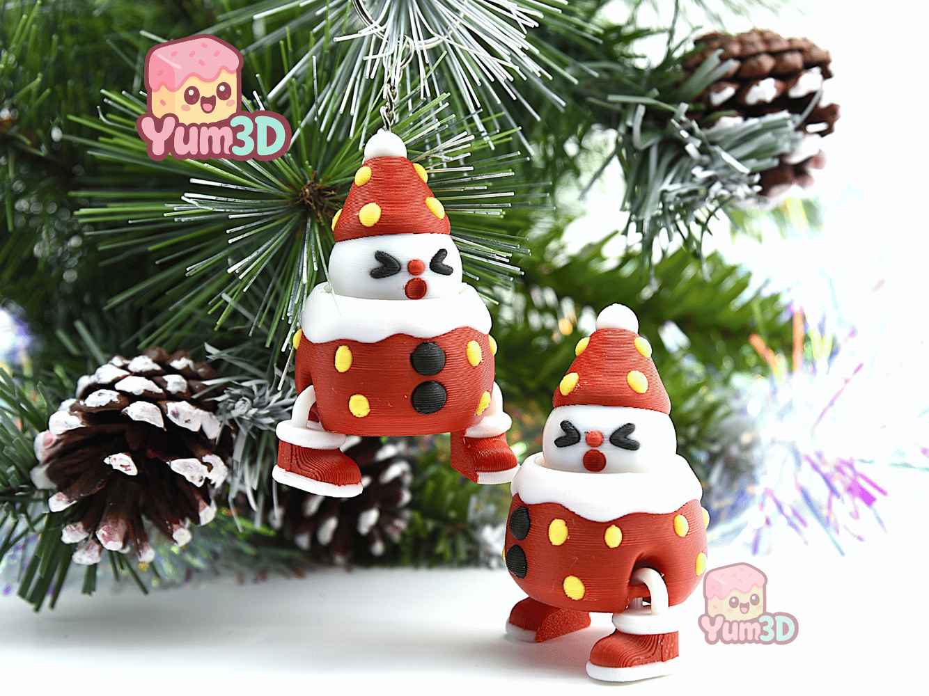 Yum3D-Snowy Holiday Strawberry Articulated Fidget Clicker Keychain_06.png