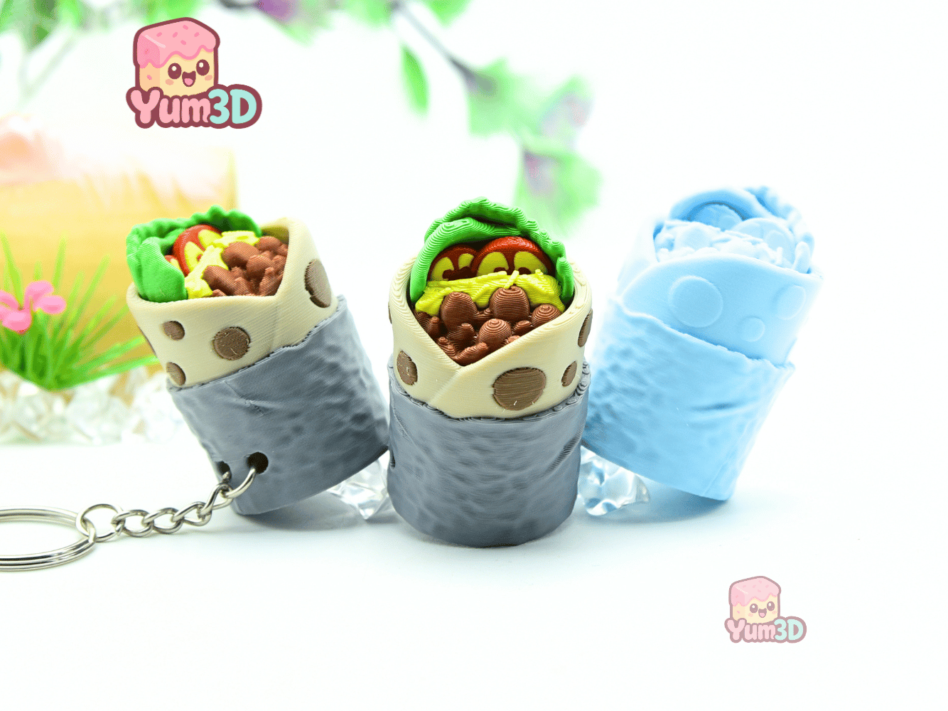 Yum3D-Burrito for Food Lovers Fidget Clicker Keychain_08.png