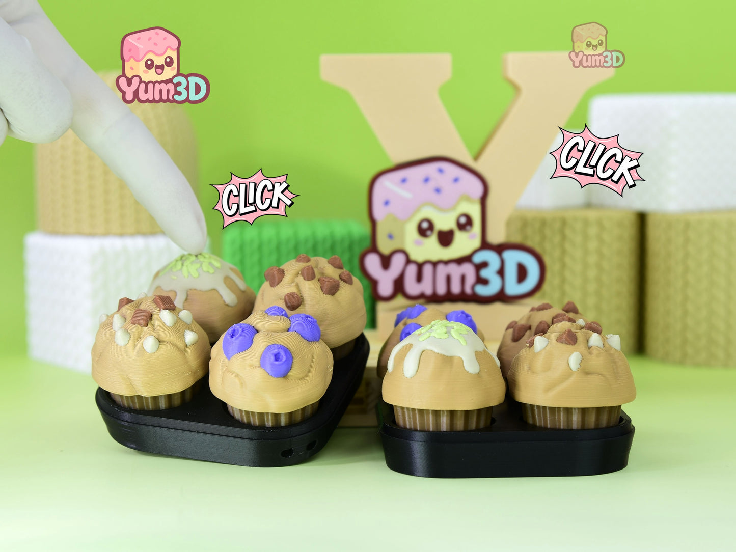 Yum3D-Sweet Muffin Tray Fidget Clicker Keychain_01.jpg