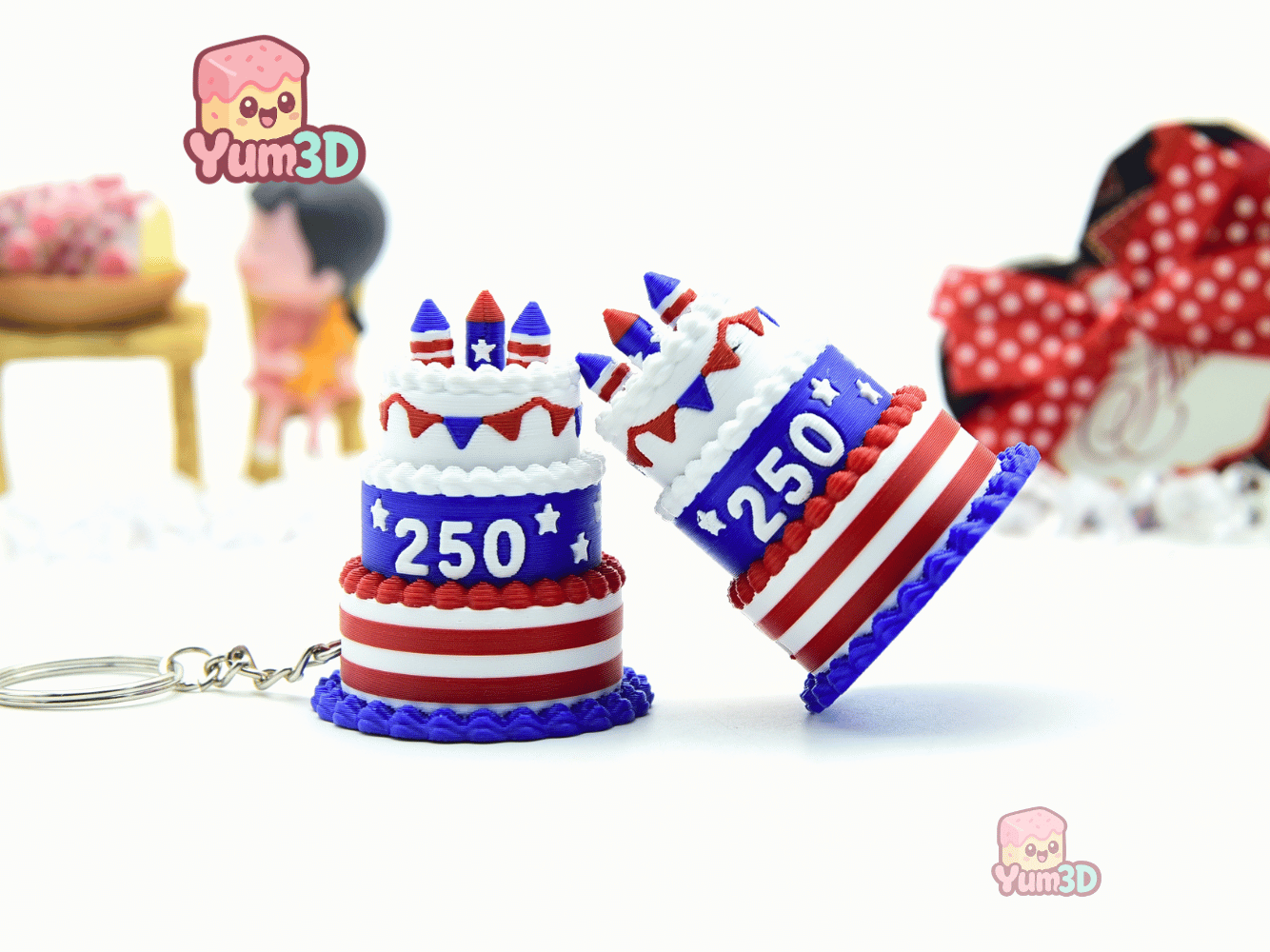 Yum3D-July 4th Patriotic Celebration Cake Set of Clicker Keychains_09.png