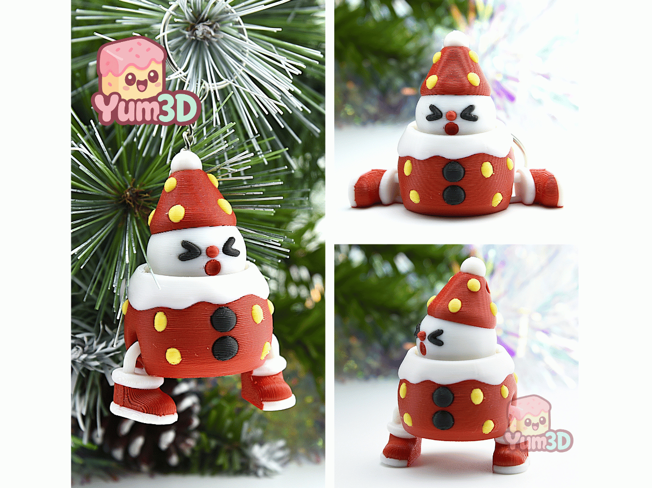 Yum3D-Snowy Holiday Strawberry Articulated Fidget Clicker Keychain_02.png