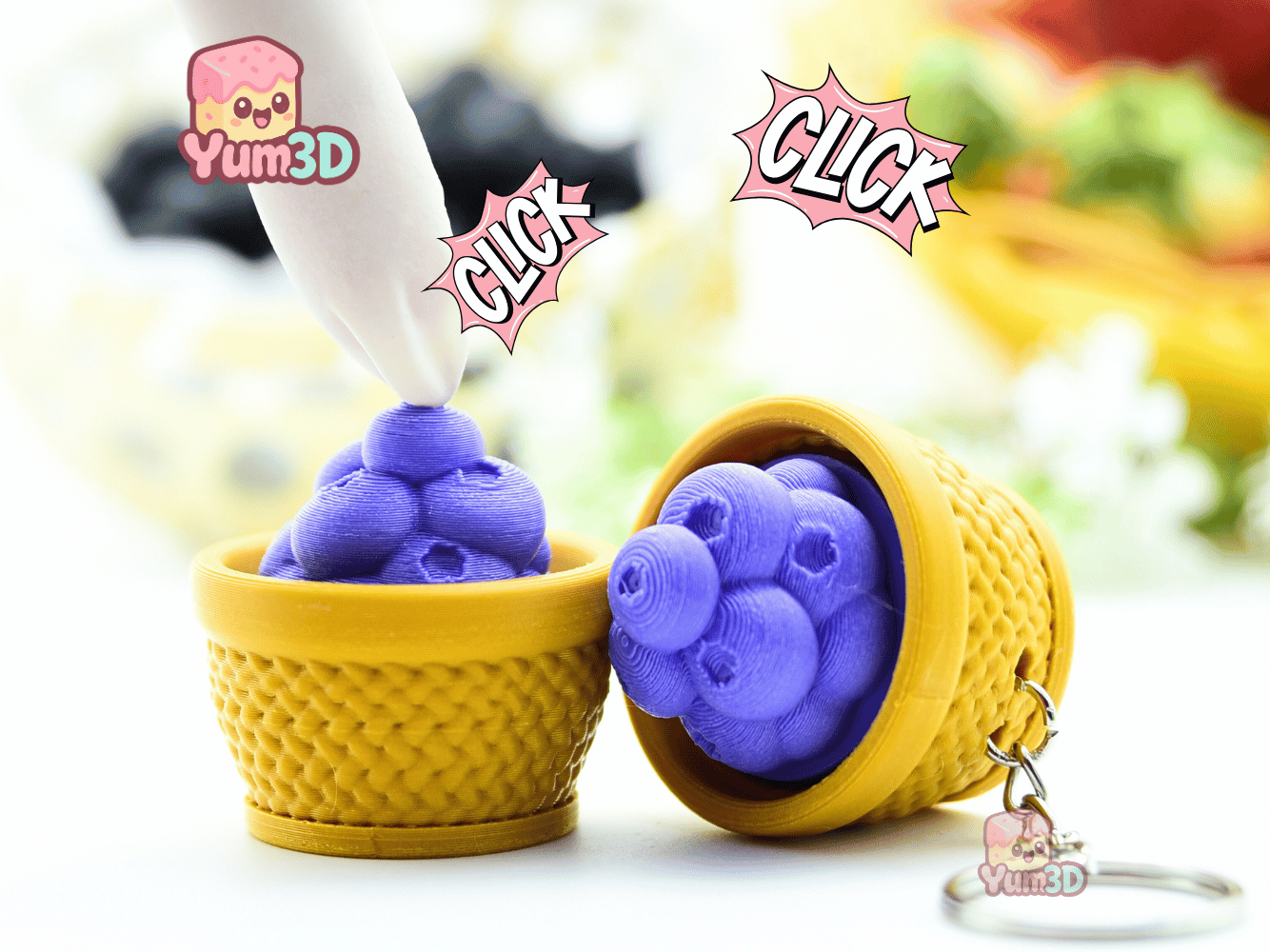 Yum3D-Spring Blueberry Basket Fidget Clicker Keychain_01.png