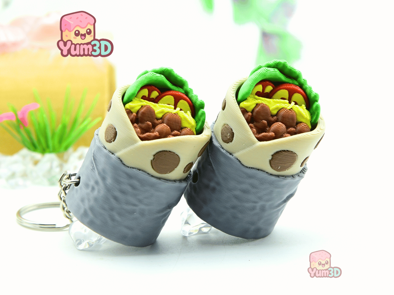 Yum3D-Burrito for Food Lovers Fidget Clicker Keychain_09.png