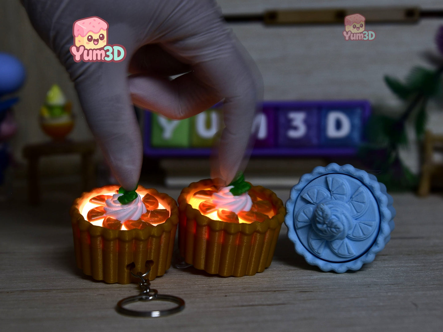 Yum3D-Orange Pie Fidget Led Clicker Keychain_07.jpg