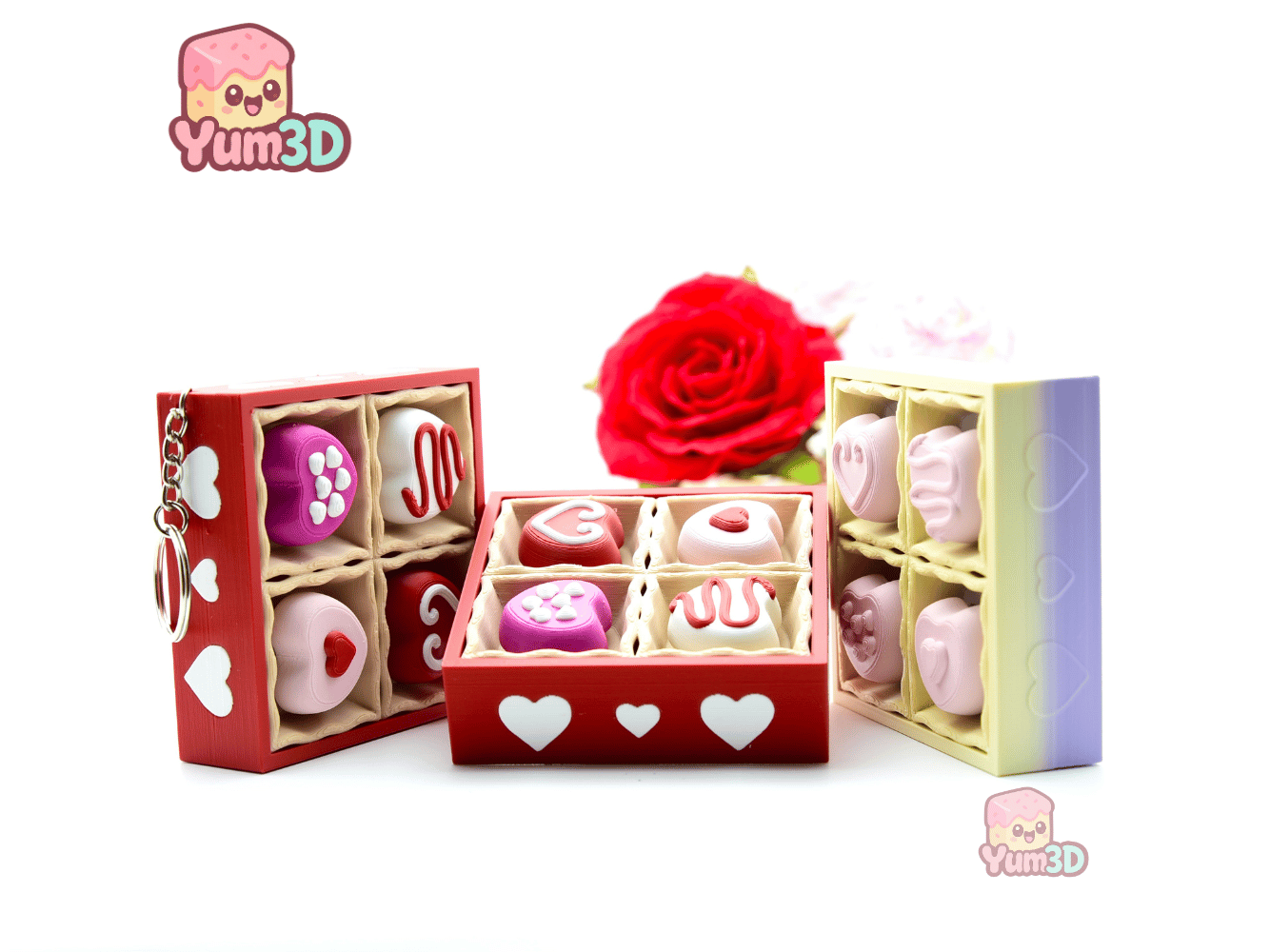 Yum3D-Valentine Chocolate Delight Fidget Clicker Keychain_08.png