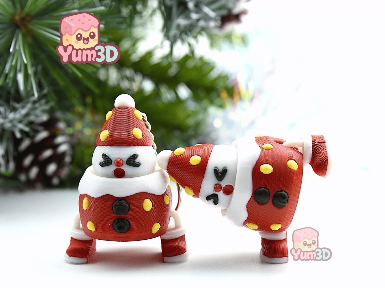 Yum3D-Snowy Holiday Strawberry Articulated Fidget Clicker Keychain_09.png