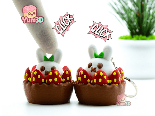 Yum3D-Strawberry Tart Bunny Fidget Clicker Keychain_01.png
