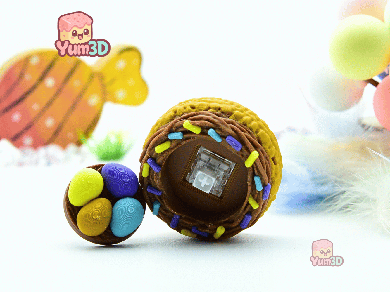 Yum3D-Easter Egg Nest Cookie Fidget Clicker Keychain_03.png