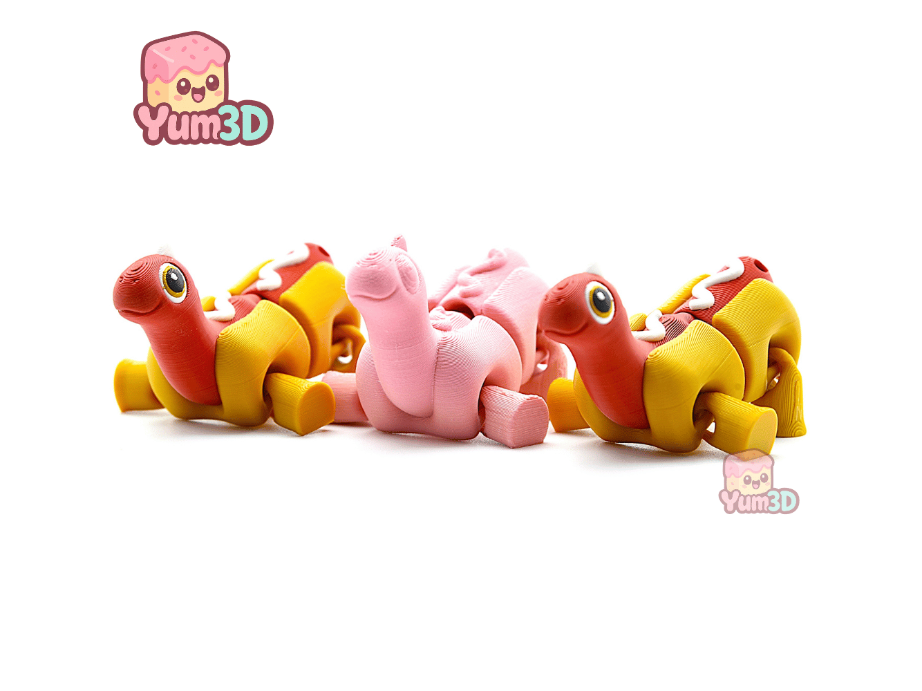Yum3D-Dino Hotdog Articulated Keychain_07.png