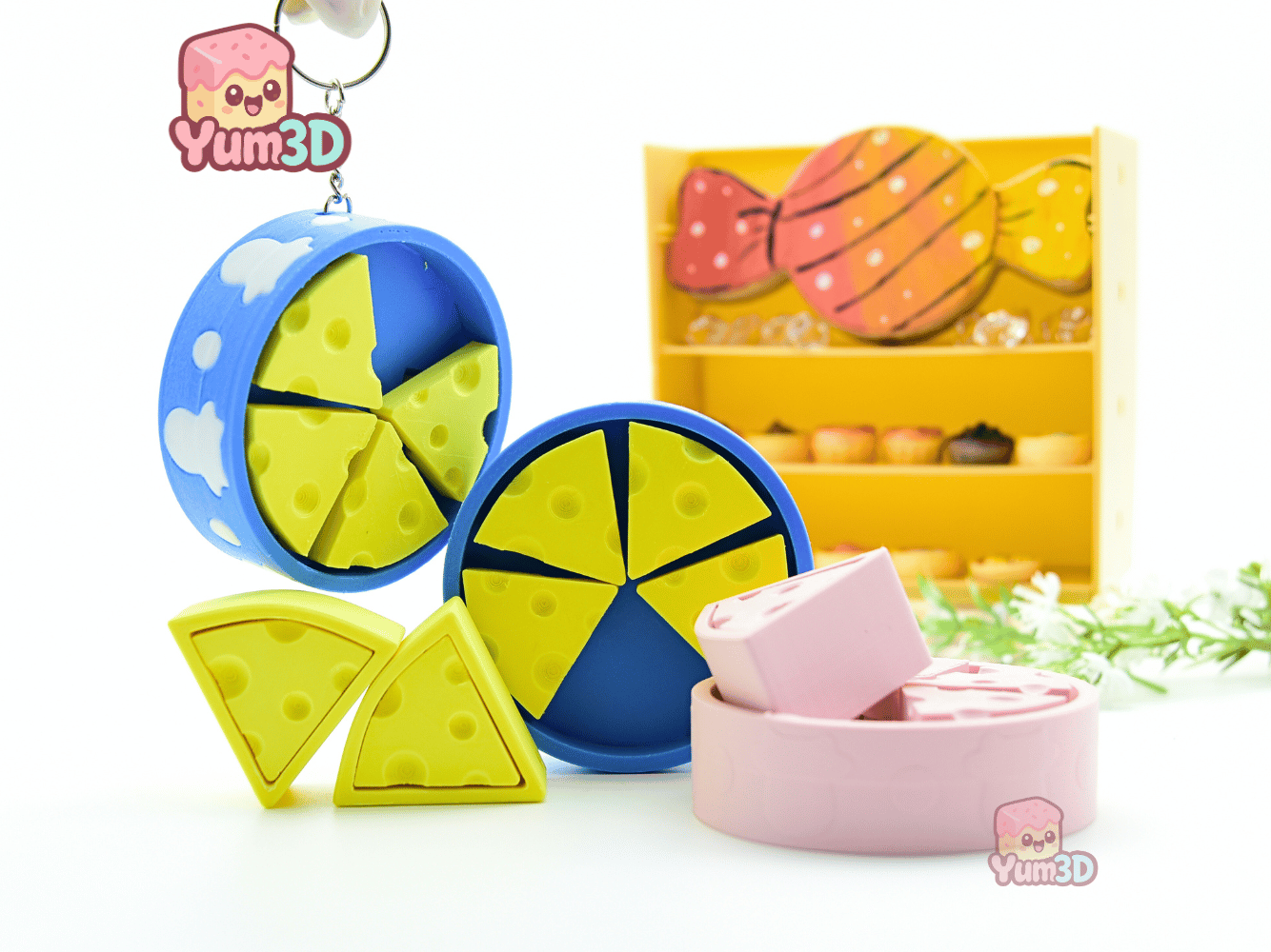 Yum3D-Cheese Slice Box Set of Clicker Keychains_08.png