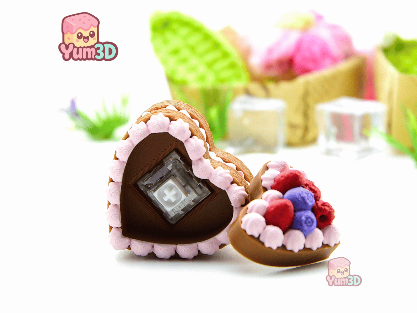 Yum3D-Valentine Berry Heart Cake Fidget Clicker Keychain_03.png