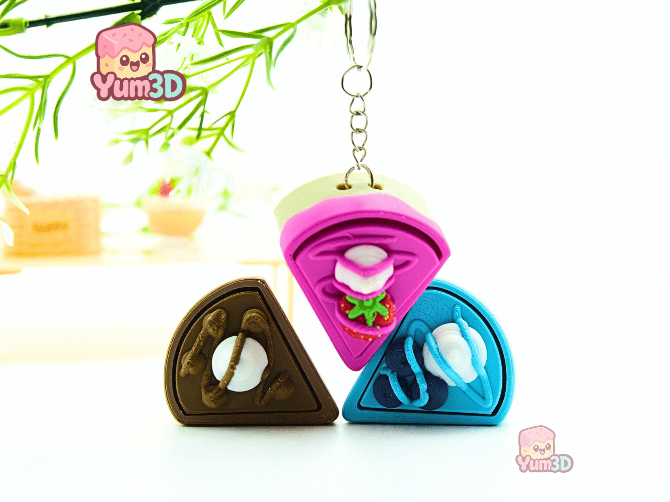 Yum3D-Spring Dripping Cakes Set of Clicker Keychains_06.png