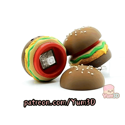 Yum3D-Chicken Hamburger Fidget Clicker Keychain_11.gif