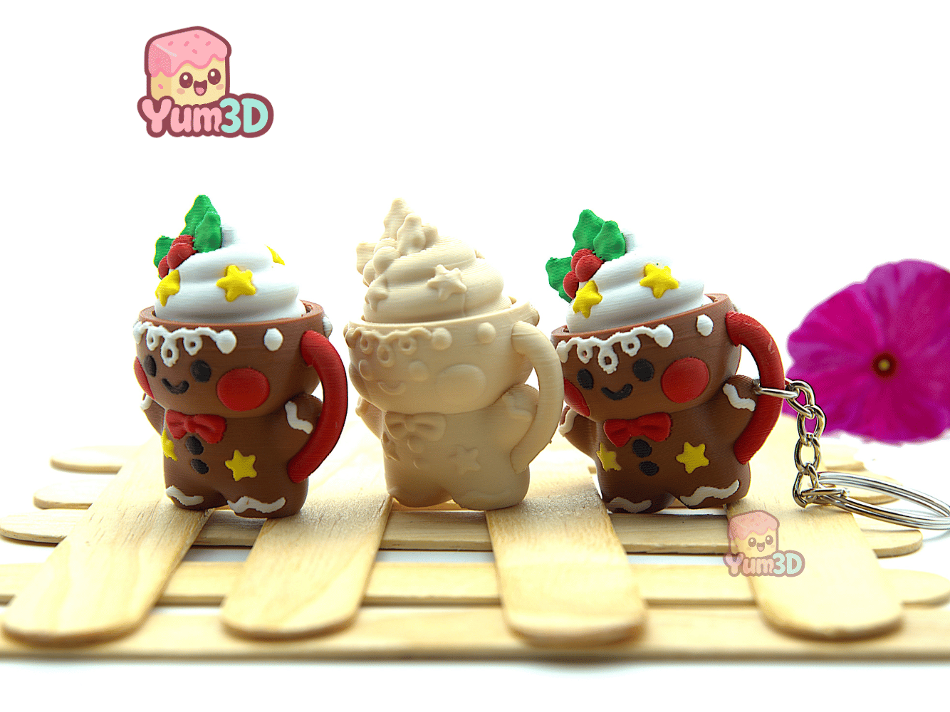 Yum3D-Christmas Ginger Cookie Mug Fidget Clicker Keychain_08.png