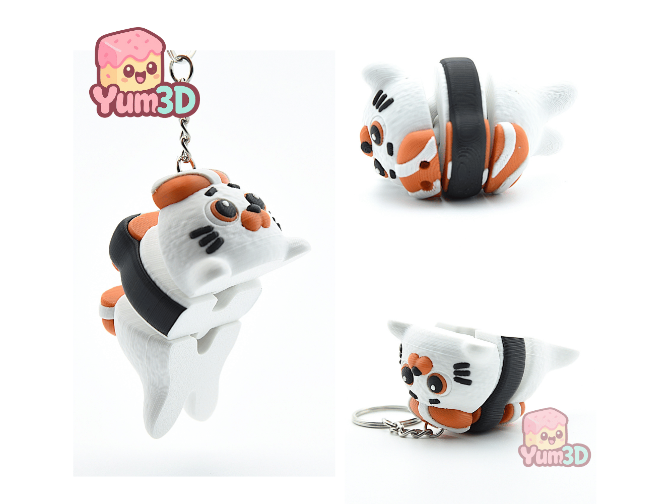 Yum3D-Sushi Seal for Food Lovers Articulated Keychain_02.png