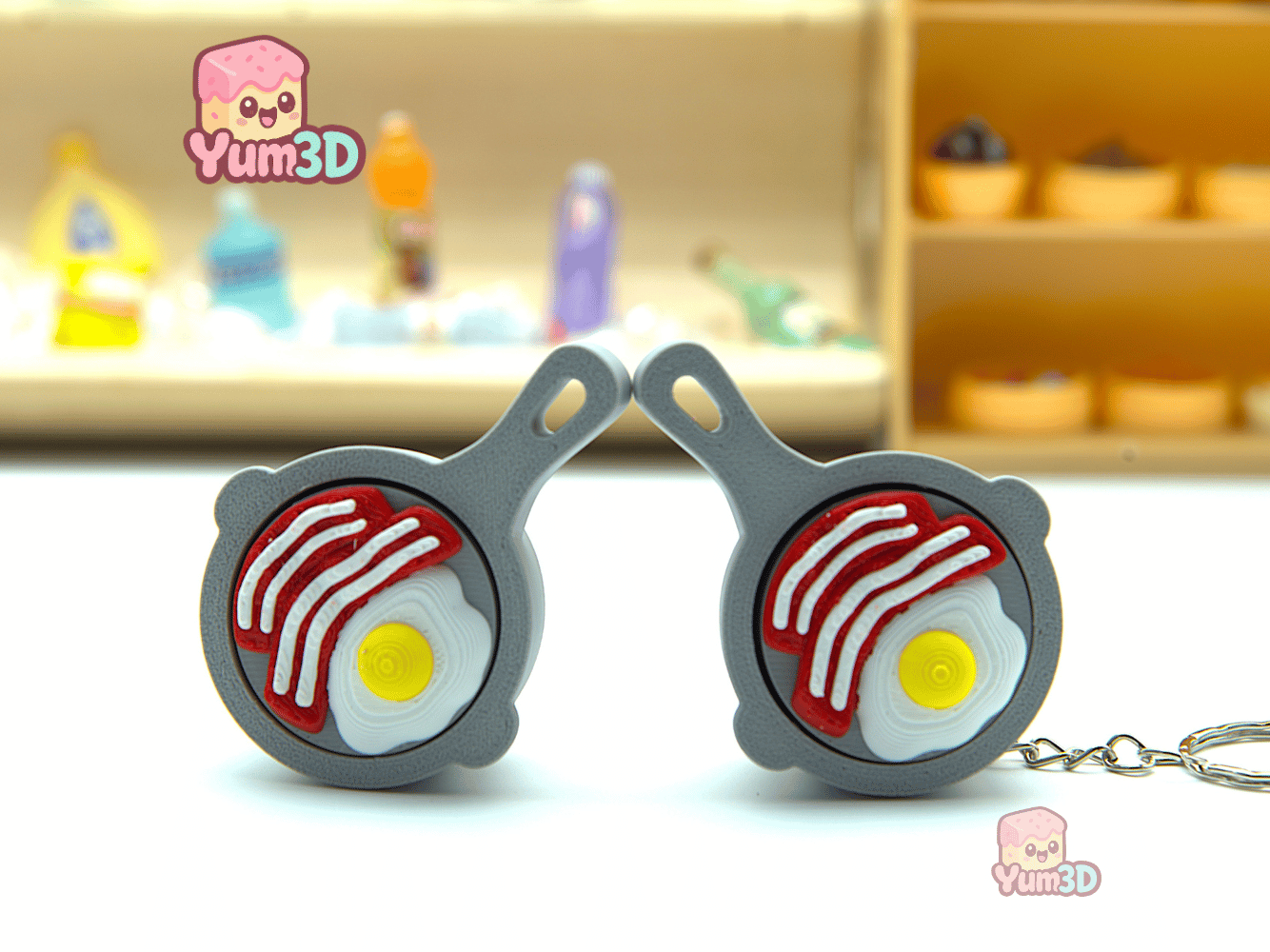 Yum3D-Breakfast Fun Eggs and Bacon Fidget Clicker Keychain_09.png