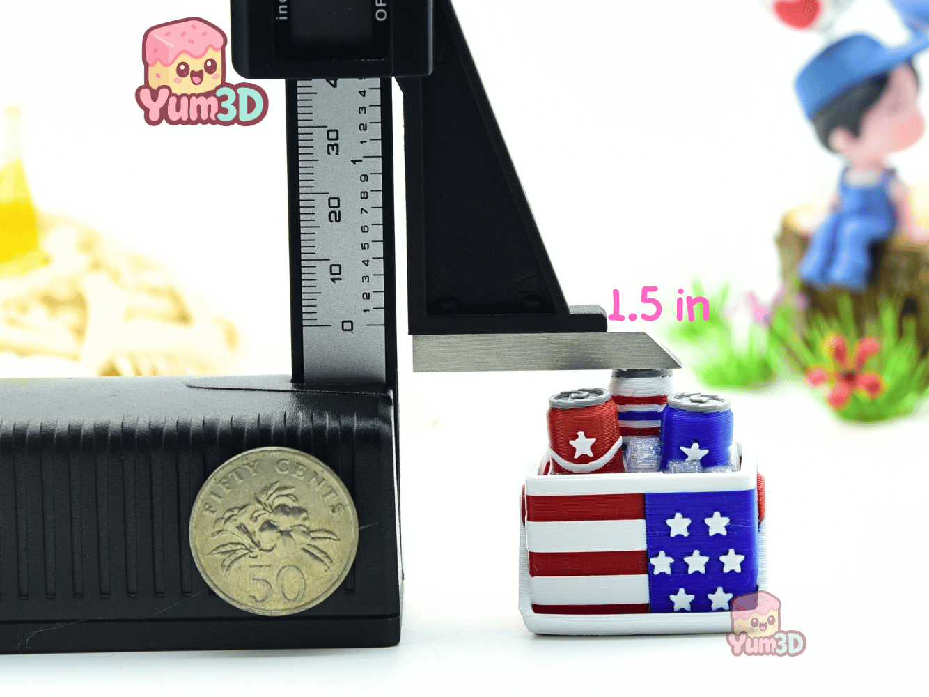 Yum3D-American Flag Soda Cooler Fidget Clicker Keychain_04.png