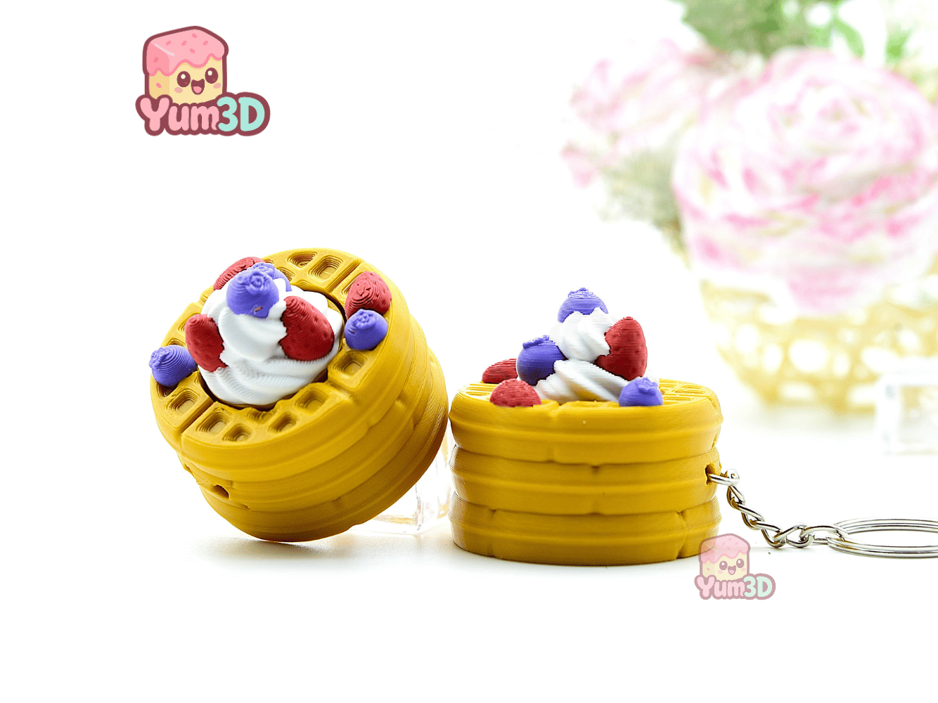 Yum3D-Spring Sweet Berry Waffle Fidget Clicker Keychain_09.png