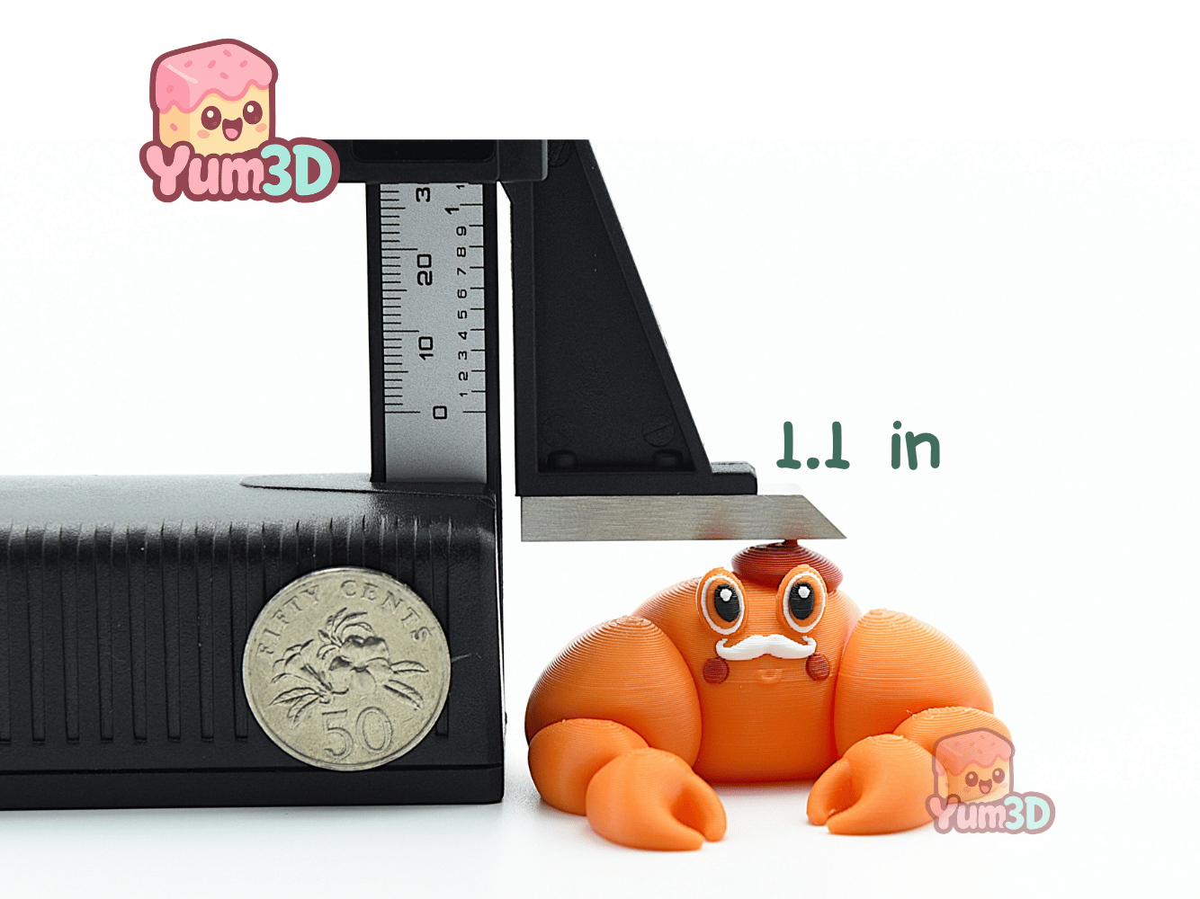 Yum3D-Cozy Crab Croissant Articulated Keychain_03.png