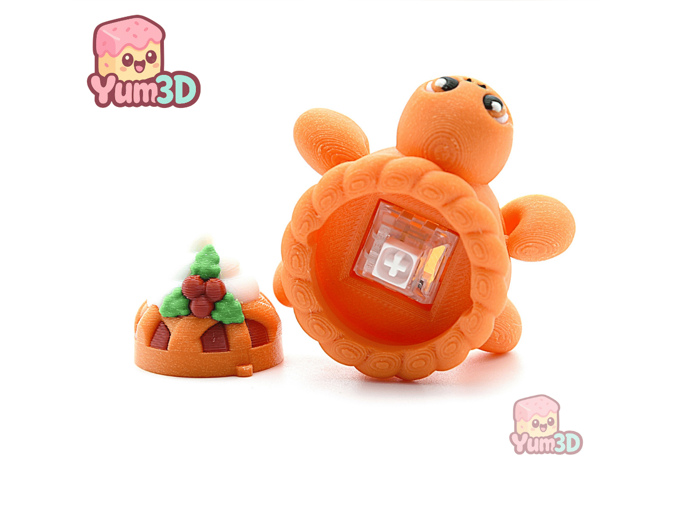 Yum3D-Cranberry Turtle Pie Articulated Fidget Clicker Keychain_03.png
