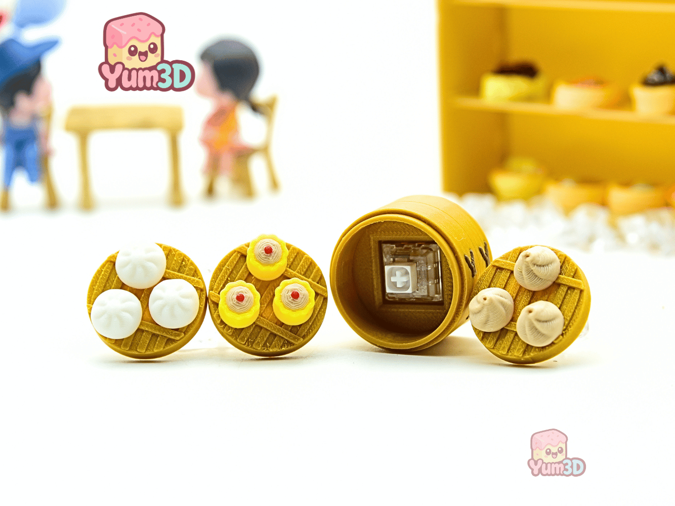 Yum3D-Dim Sum Steamer Basket Set of Clicker Keychains_03.png