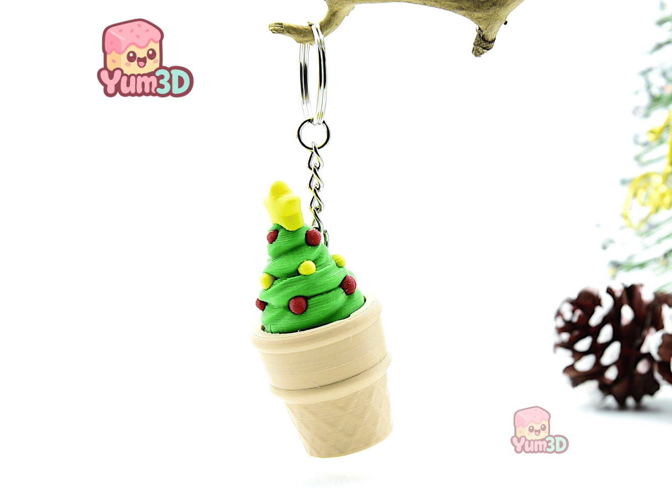 Yum3D-Christmas Ice Cream Tree Fidget Clicker Keychain_07.png